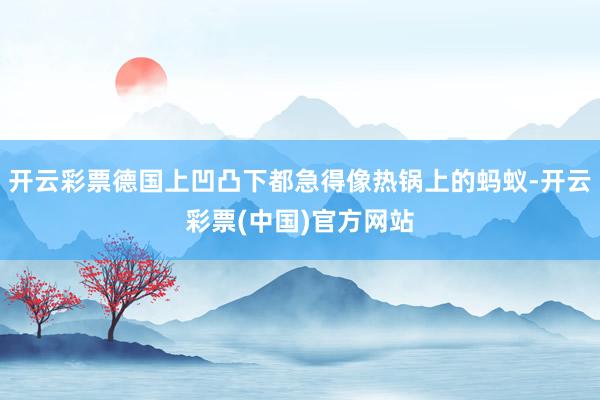 开云彩票德国上凹凸下都急得像热锅上的蚂蚁-开云彩票(中国)官方网站