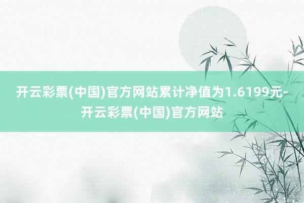 开云彩票(中国)官方网站累计净值为1.6199元-开云彩票(中国)官方网站